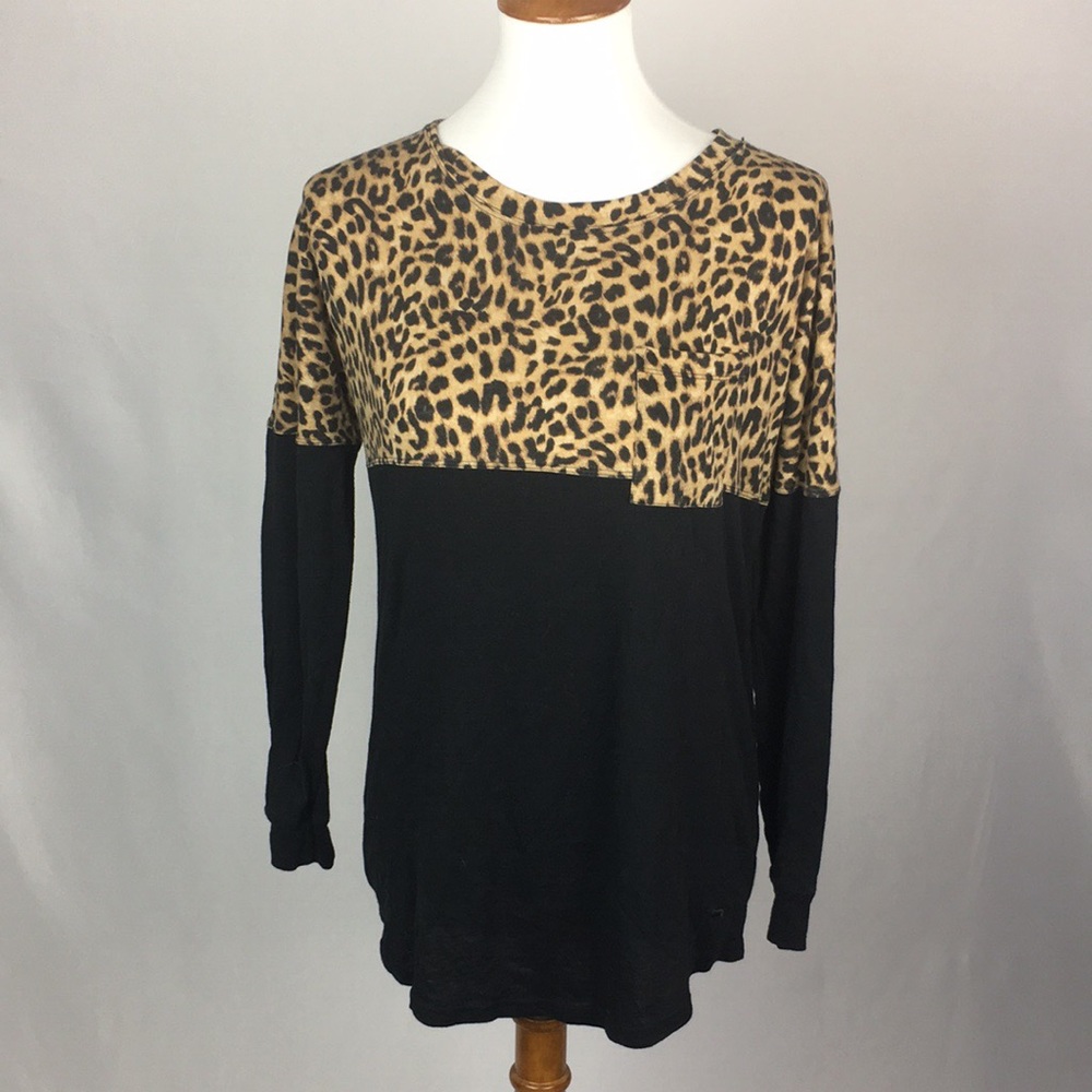 PINK Victoria’s Secret Cheetah and Black Top